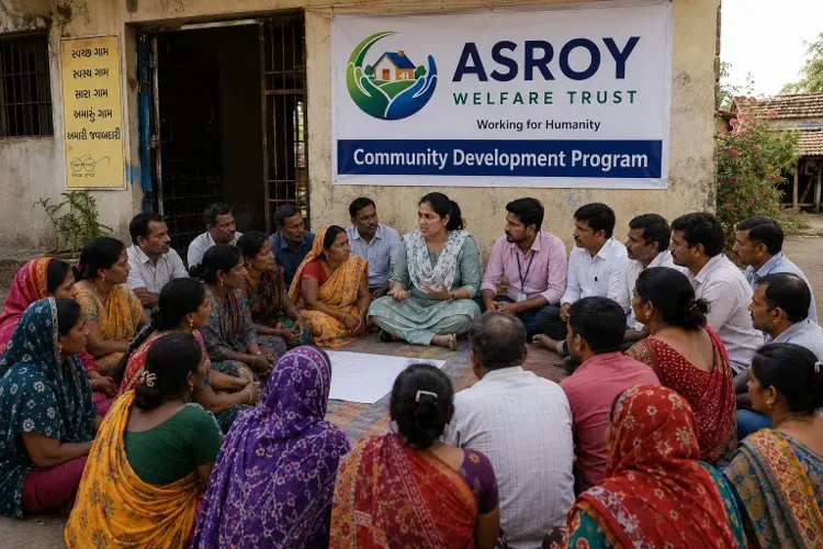 Community development project by Asroy Welfare Trust in Raghunathganj, Murshidabad