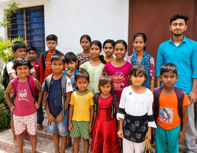 Free healthcare camp organized by Asroy Welfare Trust in Murshidabad